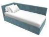 Кровать Лига Диванов Лига-039 122083L бирюзовый левая 90x200 фото 5