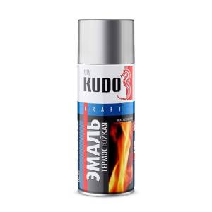 Эмаль термостойкая KUDO KU-5001 серебристая 0.52 л