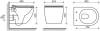 Комплект Унитаз подвесной Ceramicanova Forma CN3009 + Система инсталляции Envision CN1002CH с кнопкой смыва Flat, хром фото 12