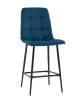 Стул полубарный Stool Group Одди AV 406N-Cdoc-08(PP) синий, велюр