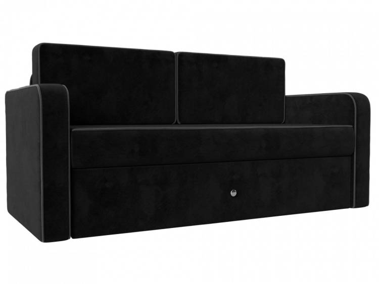 Детский диван трансформер Лига Диванов Смарт 111845 Черный\Серый 149/70/79