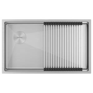 Мойка кухонная Paulmark Next-Pro 74-L Uni PM707445-L-BS брашированная сталь