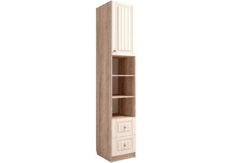 Стеллаж Woodville Майя Майя М-05 402310 дуб баррик светлый, крем брюле