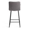 Стул полубарный Tetchair Bari 24906 серый, велюр фото 4