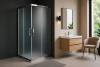 Душевой уголок Royal Bath RB HPD-C-CH профиль хром, стекло матовое, 120x110x200 фото 2