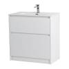 Тумба с раковиной BelBagno KRAFT 80 напольная, Bianco Opaco фото 2