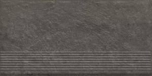 Ступень Paradyz Carrizo Basalt Stopnica Prosta Struktura Mat 30x60