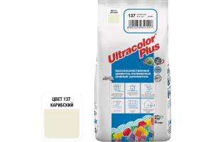 Затирка Mapei Ultracolor Plus с водоотталкивающим и антигрибковым эффектом 137 Карибский 2кг