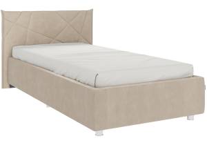 Кровать Woodville Бест 505115 с ПМ велюр капучино 90x200