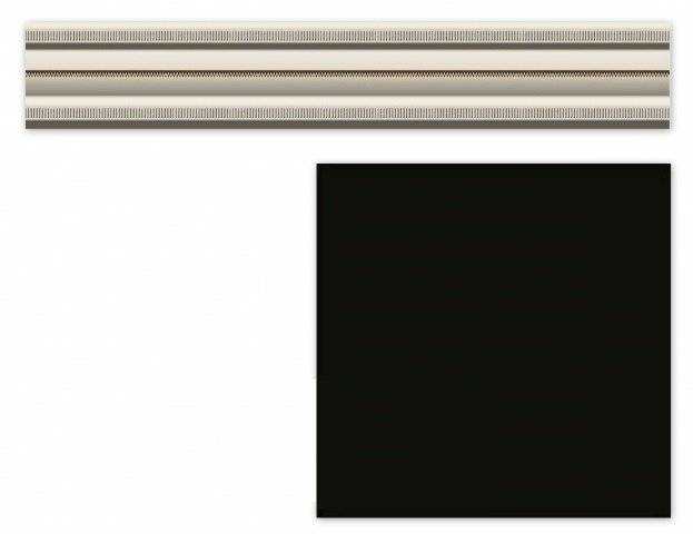 Бордюр Heralgi Garden Listelo Classic Negro 4x30