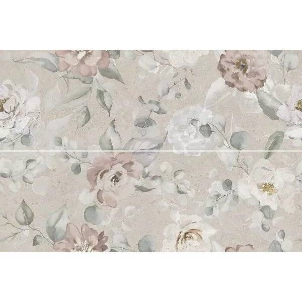 Панно Kerama Marazzi Риккарди AZ/A051/2x/14058R 1 Серый Светлый Матовый Обрезной 80x120