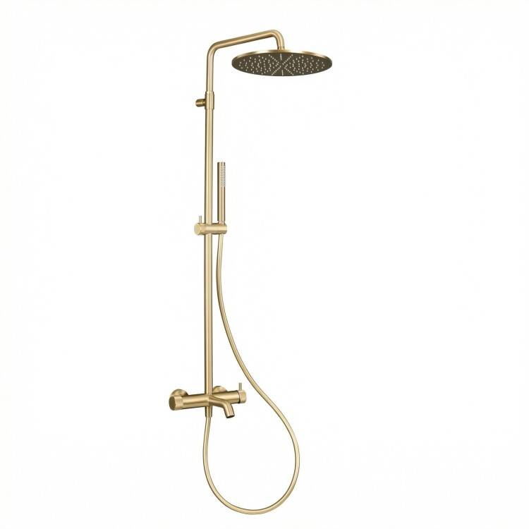 Душевая стойка Splendy Relax P RP208ZKR30C1GM золото матовое