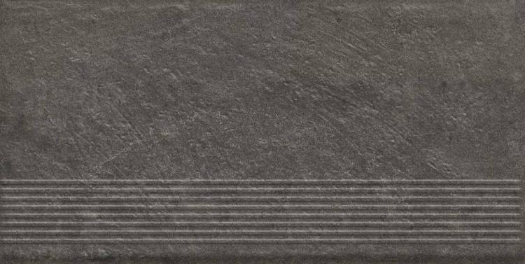 Ступень Paradyz Carrizo Basalt Stopnica Prosta Struktura Mat 30x60