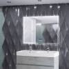 Зеркало Cezares 45064 90x120 с LED подстветкой, К6500, сенсорным выключателем, с антизапотеванием, радио и датчиком температуры фото 3