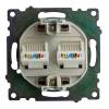 Розетка компьютерная 2-местная Stekker GLS00-7109-04 50006 фото 8