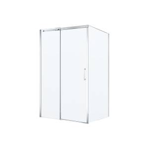 Душевой уголок BelBagno Acqua ACQUA-AH-1-110/100-C-Cr профиль хром глянцевый, стекло прозрачное, 110x100x195