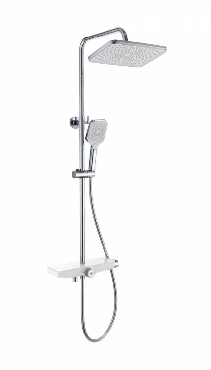 Душевая стойка Wonzon & Woghand WW-B3098-A-CR с термостатом, хром