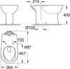 Чаша для унитаза-компакта Grohe Bau Ceramic 39429000 фото 2