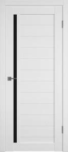 Межкомнатная дверь Владимирская Фабрика Дверей Atum 9 Snow стекло Black Gloss 600x2000