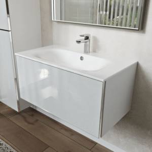 Тумба с раковиной Terminus Vega VEG10801900301OSL белый, 80x38