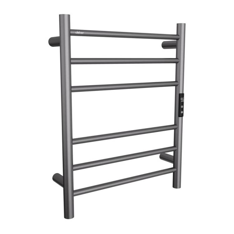 Полотенцесушитель электрический Abber Standard AH4606NG никель, 63x50