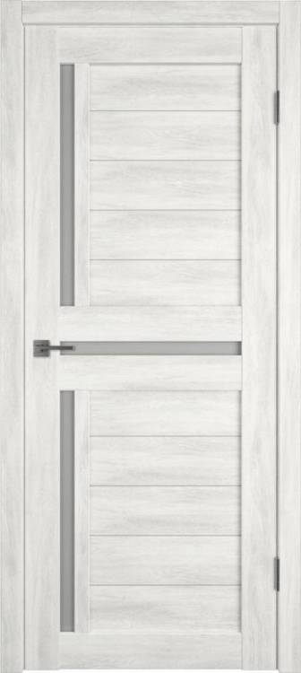 Межкомнатная дверь Владимирская Фабрика Дверей Atum 16 Nord Vellum стекло White Cloud 900x2000