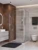 Душевой уголок Cezares LUX-A-FS-11-100-C-CR профиль хром, стекло прозрачное, 100x100x195 фото 3