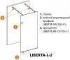 Душевая перегородка Cezares Liberta-L-2-90-C-Cr фото 4