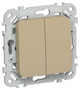 Выключатель жалюзи с блокировкой IEK Flite FI-V15-0-10-K59 хаки