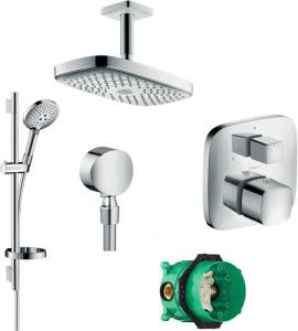 Душевой комплект Hansgrohe Raindance Select E 300 27384000+26630000+27506000+15771000+1800180