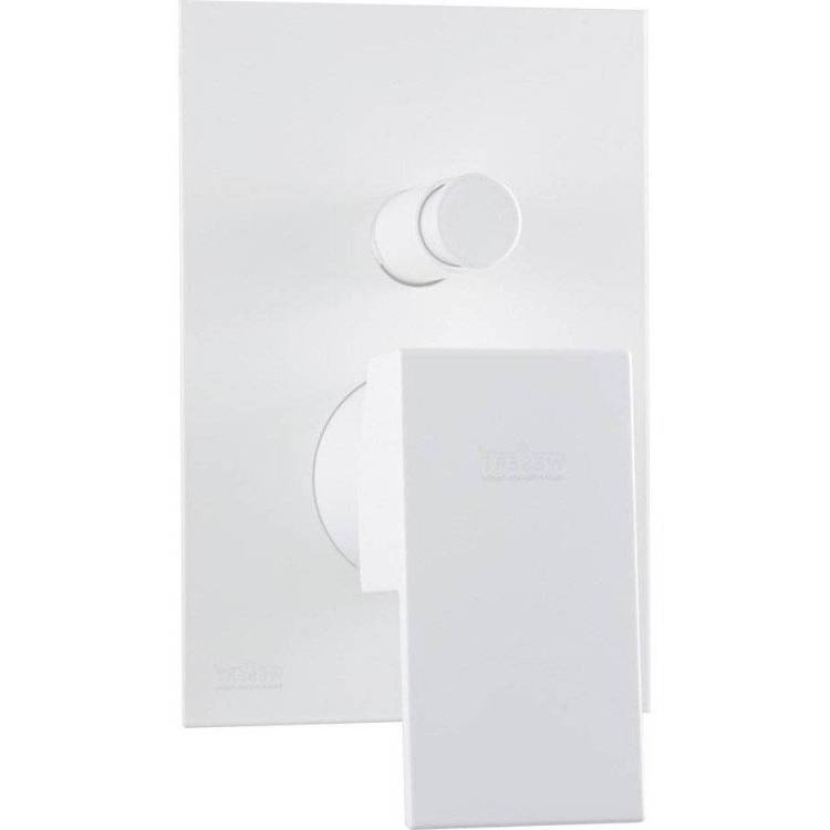 Смеситель для ванны Webert Pegaso PE860101740 с внутренней частью, белый