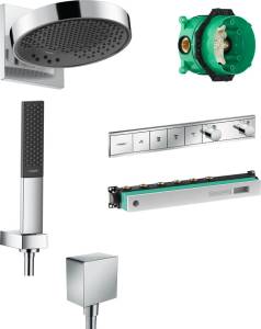 Душевой комплект Hansgrohe Rainfinity 250 (3 jet) 26232000 + 26857000 + 26455000 + 15382000