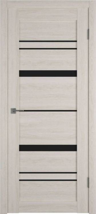 Межкомнатная дверь Владимирская Фабрика Дверей Atum Pro 25 Scansom Oak стекло Black Gloss 700x2000