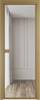 Межкомнатная дверь Profil Doors 1 AX цвет профиля Золото, стекло безопасное 6 мм прозрачное 600x2000