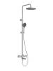Душевая стойка BelBagno Delta DEL2.0-VSCM-IN с тропическим душем и поворотным изливом, сатин фото 3