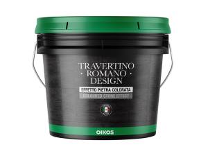 Декоративная штукатурка Oikos Travertino Romano Design Yellow 20 кг