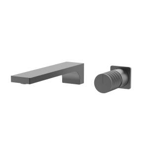 Смеситель для раковины Vincea Domus VBFW-5DM01GM встраиваемый, вороненая сталь