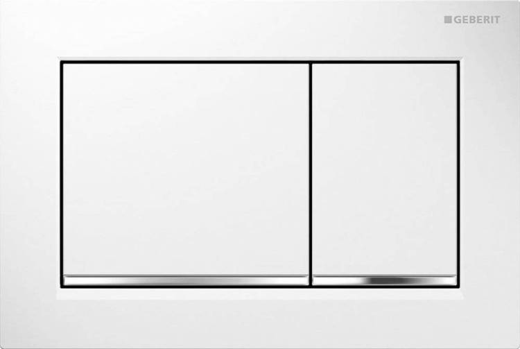 Кнопка смыва Geberit Omega 30 115.080.KJ.1 белая, хром