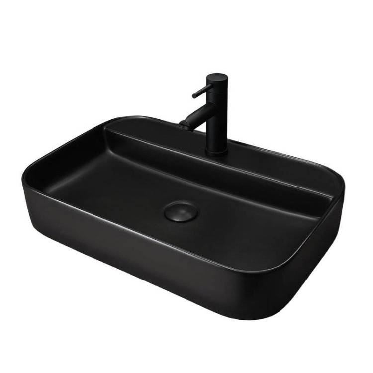 Раковина Gid Geométrico 53376 Bm9660 60 см, черная матовая