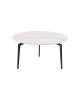 Стол журнальный Stool Group Aliara OC-24014R snow white, top DUAL светлая керамика 80x80x41.5