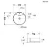 Раковина BOND Circle S03-410 белая фото 11