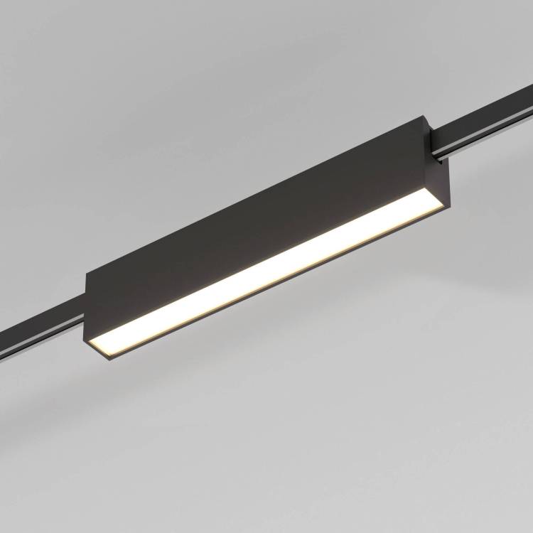 Трековый линейный светодиодный светильник Elektrostandard Esthetic Magnetic 85123/01 12W 3000K черный