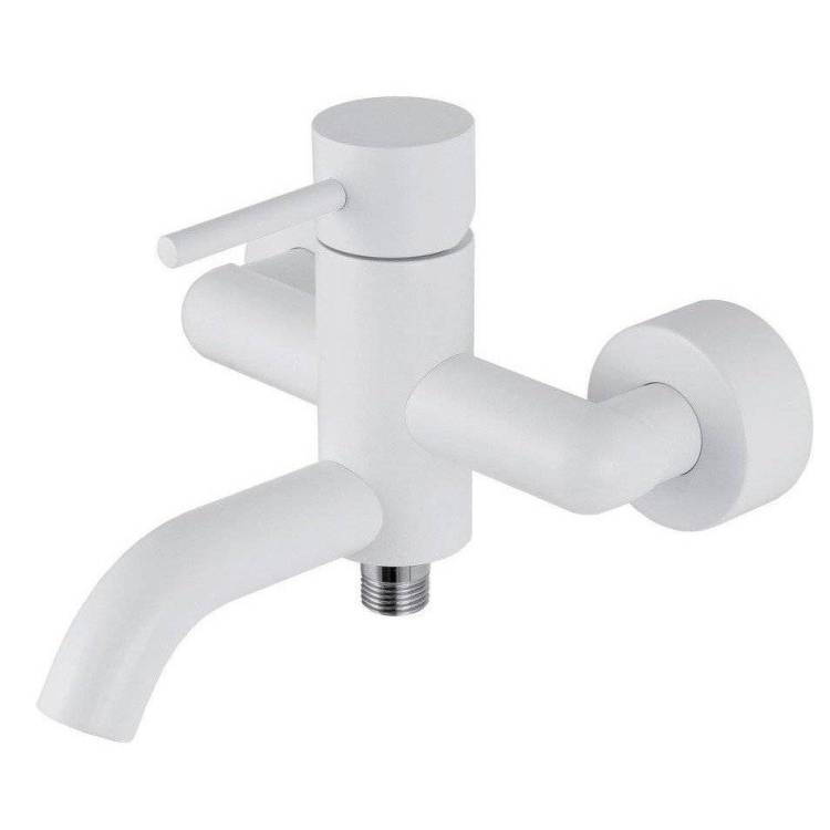 Смеситель для ванны Remer X-Style X05BO белый матовый