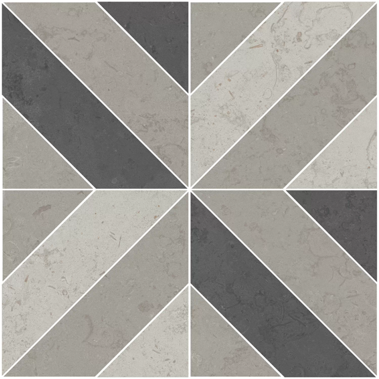 Декор Kerama Marazzi Про Лаймстоун ID124T серый матовый 60х60