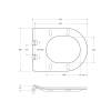 Унитаз подвесной Cezares Molveno CZR-2468-TH-R/CZR-2011-SC безободковый, сиденье микролфит фото 13