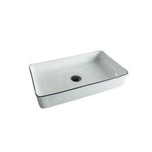 Раковина Gid Geométrico 52225 Nc9399 60 см, бело-черная