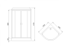 Душевая кабина Royal Bath RB 100HK6-WC-BL фото 2