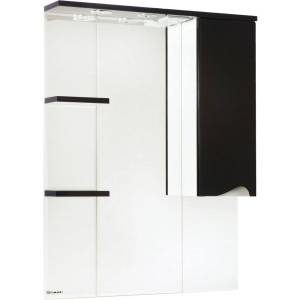 Зеркало Bellezza Эйфория 80 R черное, с подсветкой