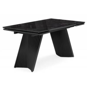 Кухонный стол Notta Вейв 625995 черный мрамор / черный