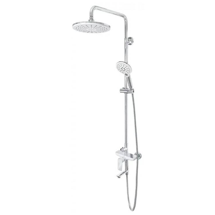 Душевая стойка Grocenberg GB7009WC белый, хром